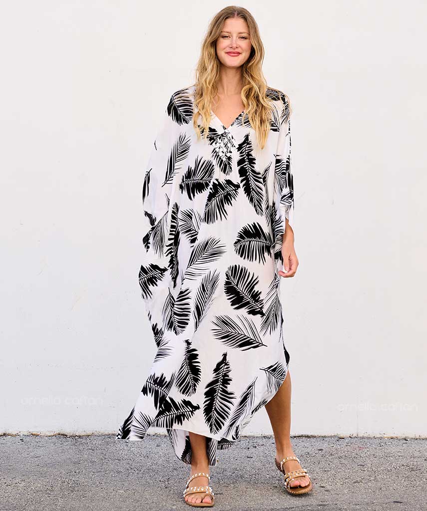 Caftan Ample à Coupe Fluide pour Femme | Idéal pour les Journées Décontractées et les Sorties Estivales