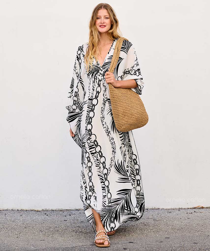 Caftan Ample à Coupe Fluide pour Femme | Idéal pour les Journées Décontractées et les Sorties Estivales