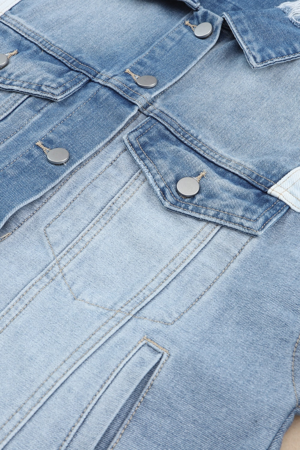 Veste avec panneaux patchwork pour femmes