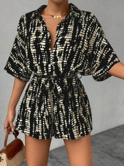Combinaison Avec Ceinture Et Manches Mi-longues Pour Femme | Idéale Pour Le Quotidien