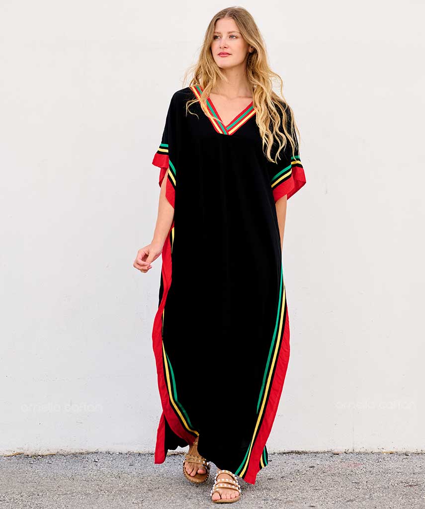 Caftan Ample à Coupe Fluide pour Femme | Idéal pour les Journées Décontractées et les Sorties Estivales