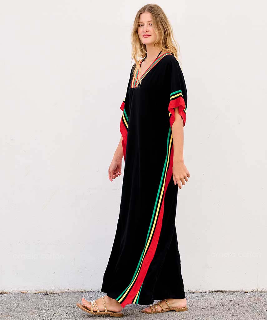 Caftan Ample à Coupe Fluide pour Femme | Idéal pour les Journées Décontractées et les Sorties Estivales