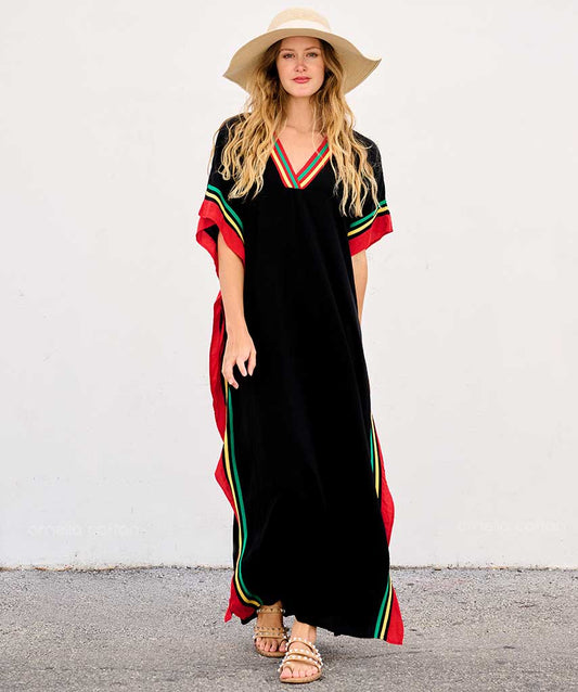 Caftan Ample à Coupe Fluide pour Femme | Idéal pour les Journées Décontractées et les Sorties Estivales