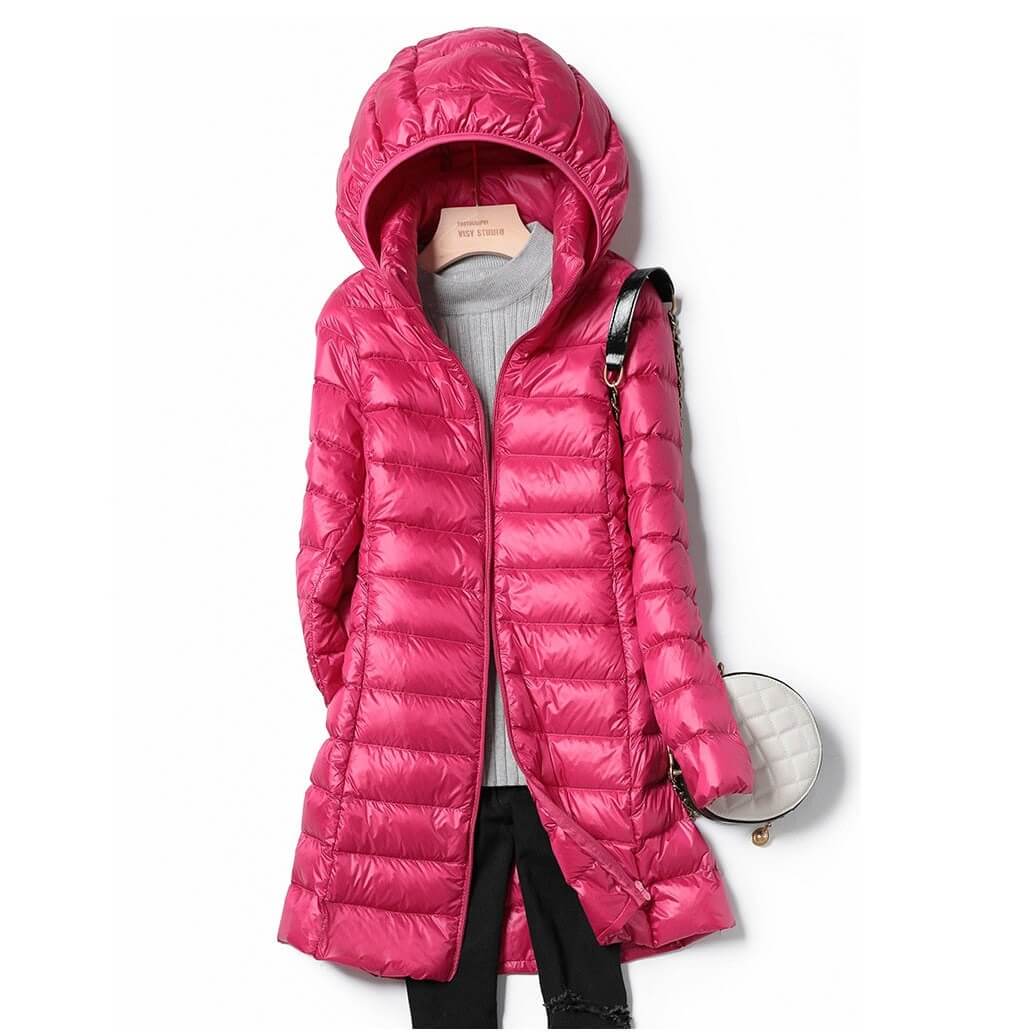 Manteau d’Hiver Léger avec Capuche Amovible pour Femme | Idéal pour la Saison Froide