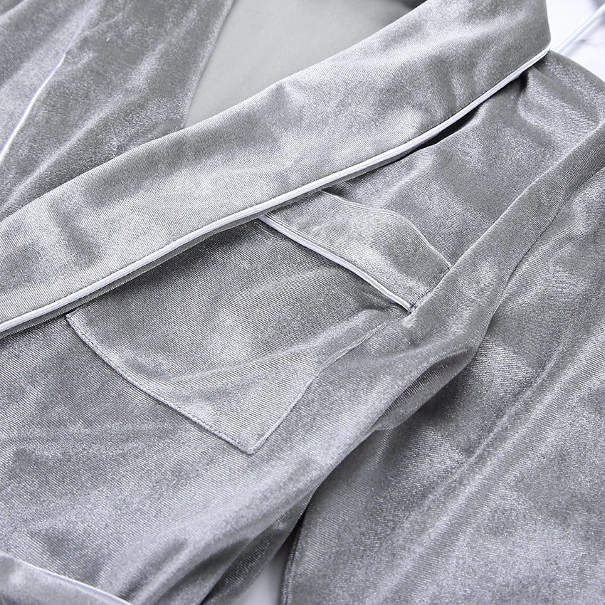 Ensemble Pyjama Deux Pièces À Manches Longues pour Femmes | Idéal pour L’Hiver Et Les Soirées À La Maison