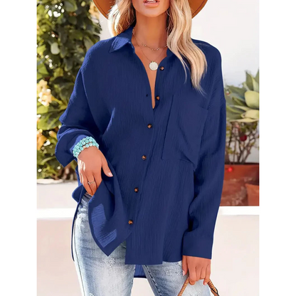 Chemise Décontractée À Manches Longues Pour Femme | Idéal Pour Un Usage Quotidien