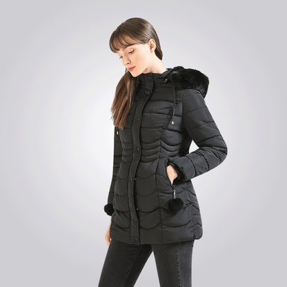 Manteau Long avec Capuche Amovible pour Femme | Idéal pour l’Hiver