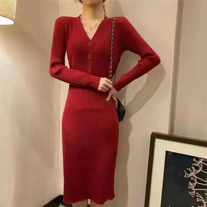 Robe Ajustée Avec Boutons Pour Femme | Idéale Pour Le Quotidien Et Les Sorties