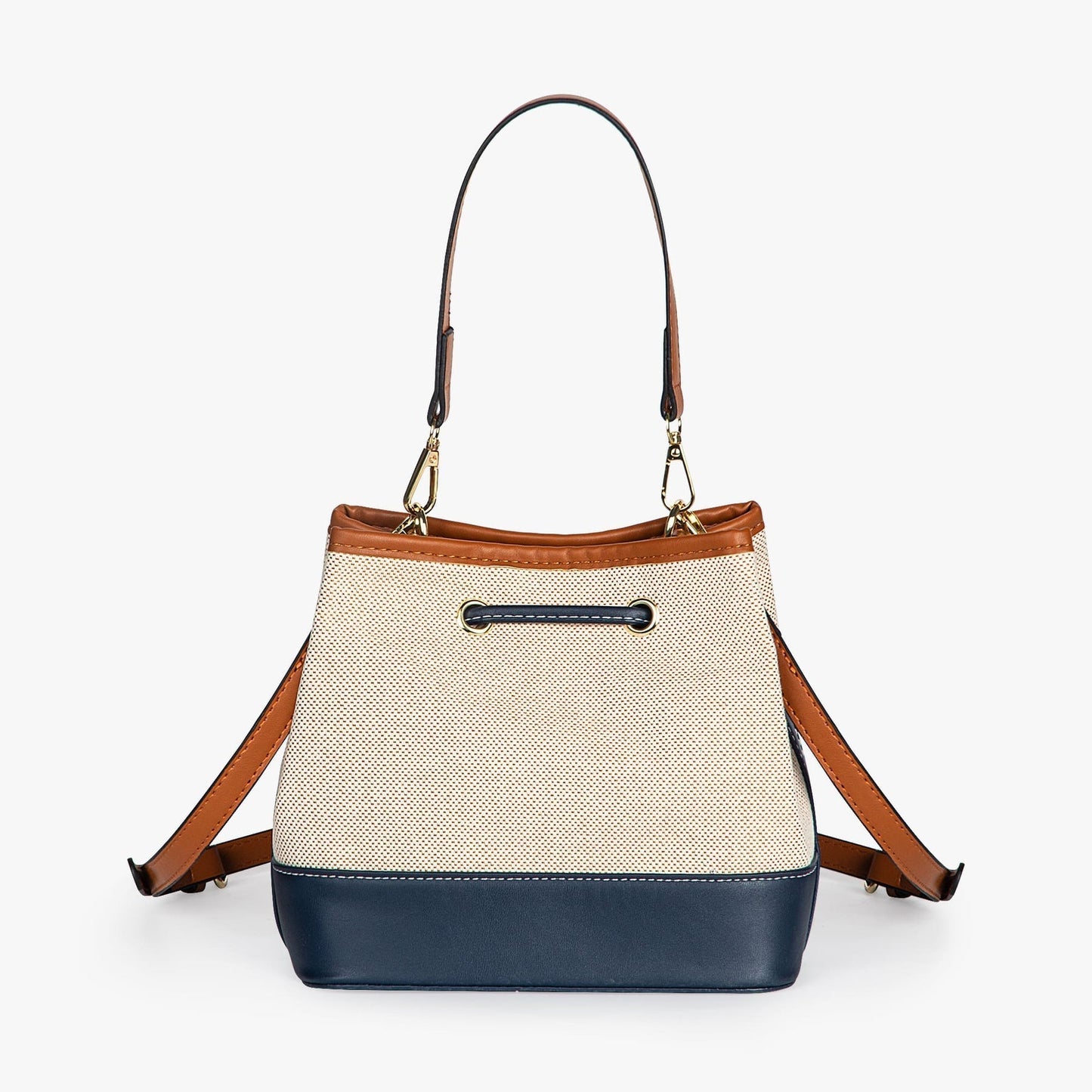 Sac Seau Bicolore Avec Cordon De Serrage Et Bandoulière Ajustable Pour Femme | Idéal Pour Usage Quotidien