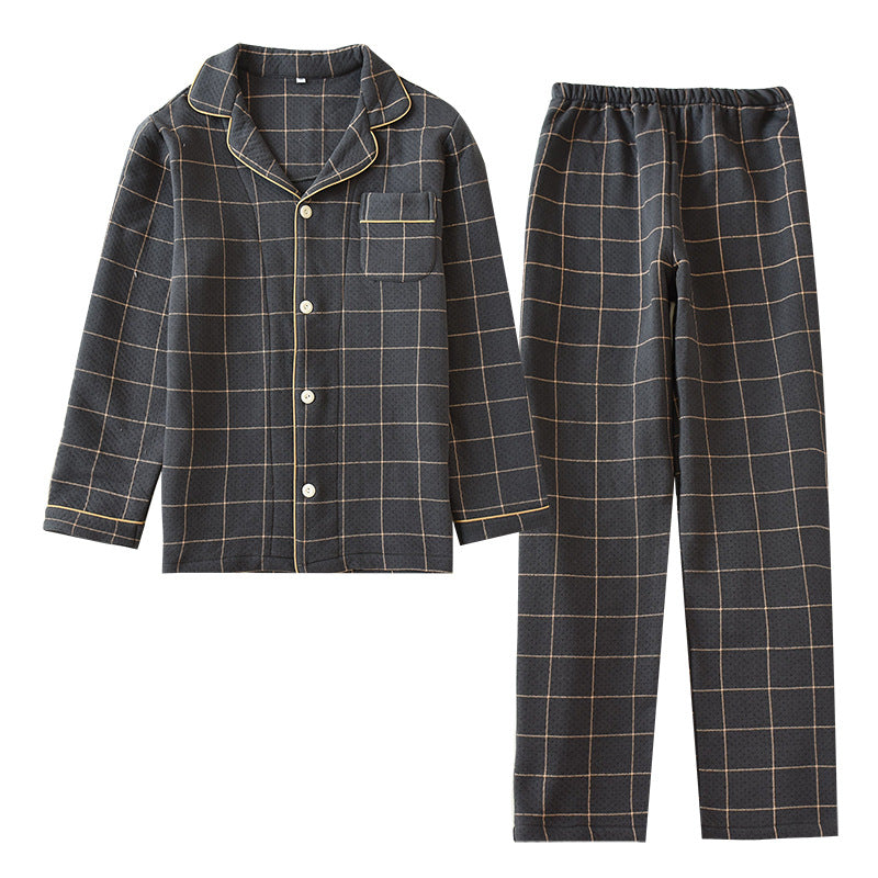 Pyjama Matelassé pour Homme avec Haut à Manches Longues et Pantalon | Idéal pour l’Hiver