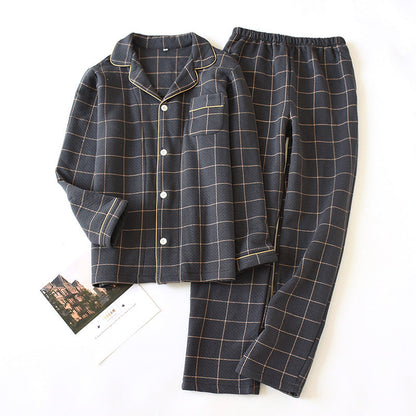 Pyjama Matelassé pour Homme avec Haut à Manches Longues et Pantalon | Idéal pour l’Hiver