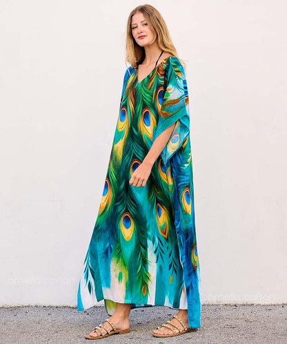 Caftan Ample à Coupe Fluide pour Femme | Idéal pour les Journées Décontractées et les Sorties Estivales