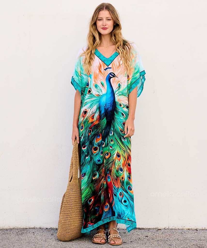 Caftan Ample à Coupe Fluide pour Femme | Idéal pour les Journées Décontractées et les Sorties Estivales
