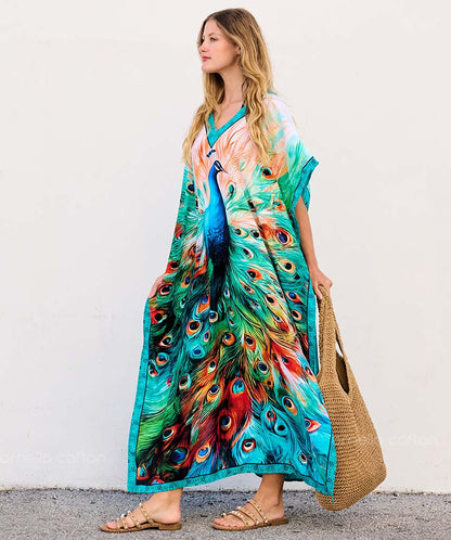 Caftan Ample à Coupe Fluide pour Femme | Idéal pour les Journées Décontractées et les Sorties Estivales