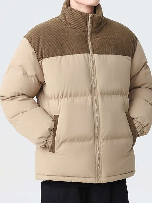 Veste Matelassée avec Détails Contrastés pour Homme | Idéale pour l’Hiver