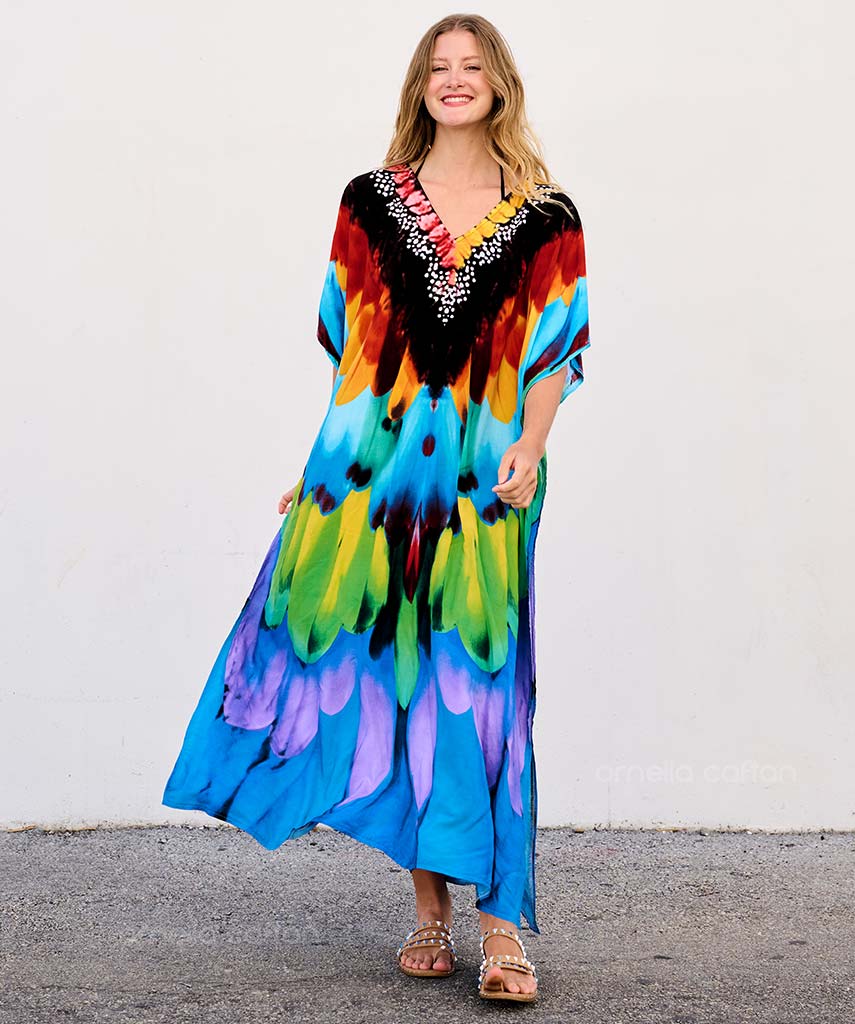 Caftan Ample à Coupe Fluide pour Femme | Idéal pour les Journées Décontractées et les Sorties Estivales