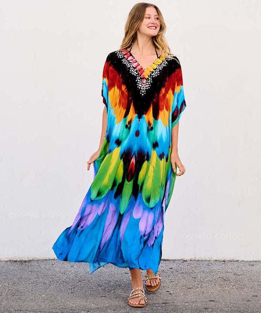 Caftan Ample à Coupe Fluide pour Femme | Idéal pour les Journées Décontractées et les Sorties Estivales