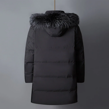 Parka D’Hiver avec Capuche Et Fourrure Synthétique Amovible pour Hommes | Idéale pour Saison Froide