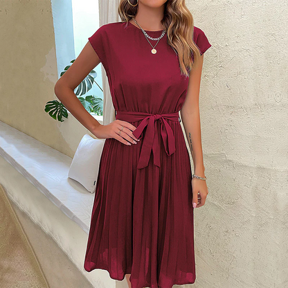Robe Trapèze Plissée pour Femme | Idéale pour les Occasions Formelles ou Quotidiennes