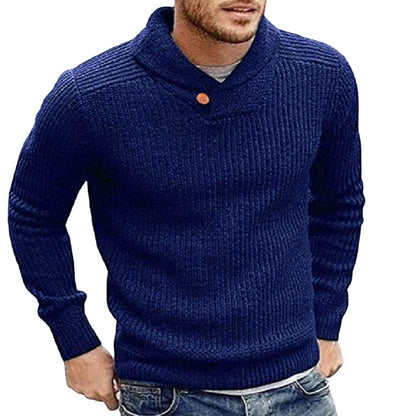 Pull Tricoté Avec Fermeture À Bouton Pour Homme | Idéal Pour Les Journées Décontractées En Saison Fraîche