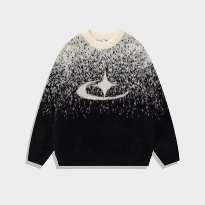 Pull À Col Rond Avec Motif Dégradé Pour Femme Et Homme | Idéal Pour Usage Quotidien