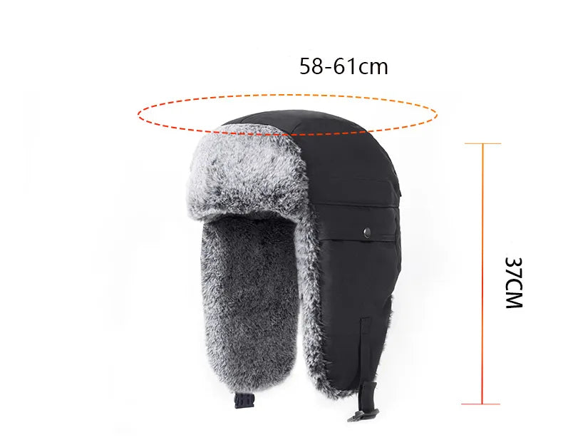 Bonnet d’Hiver avec Cache-Oreilles et Taille Réglable pour Adultes | Idéal pour les Activités Extérieures