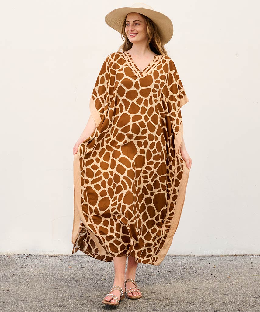Caftan Ample à Coupe Fluide pour Femme | Idéal pour les Journées Décontractées et les Sorties Estivales