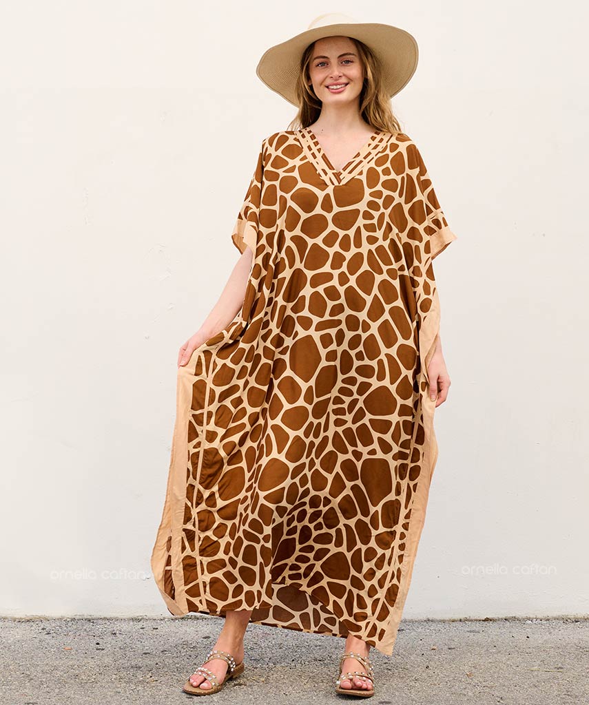 Caftan Ample à Coupe Fluide pour Femme | Idéal pour les Journées Décontractées et les Sorties Estivales