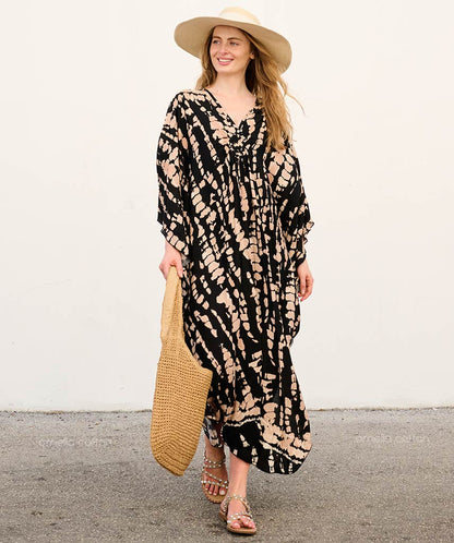Caftan Ample À Coupe Fluide Pour Femme | Idéal Pour Les Journées Décontractées Et La Saison Chaude