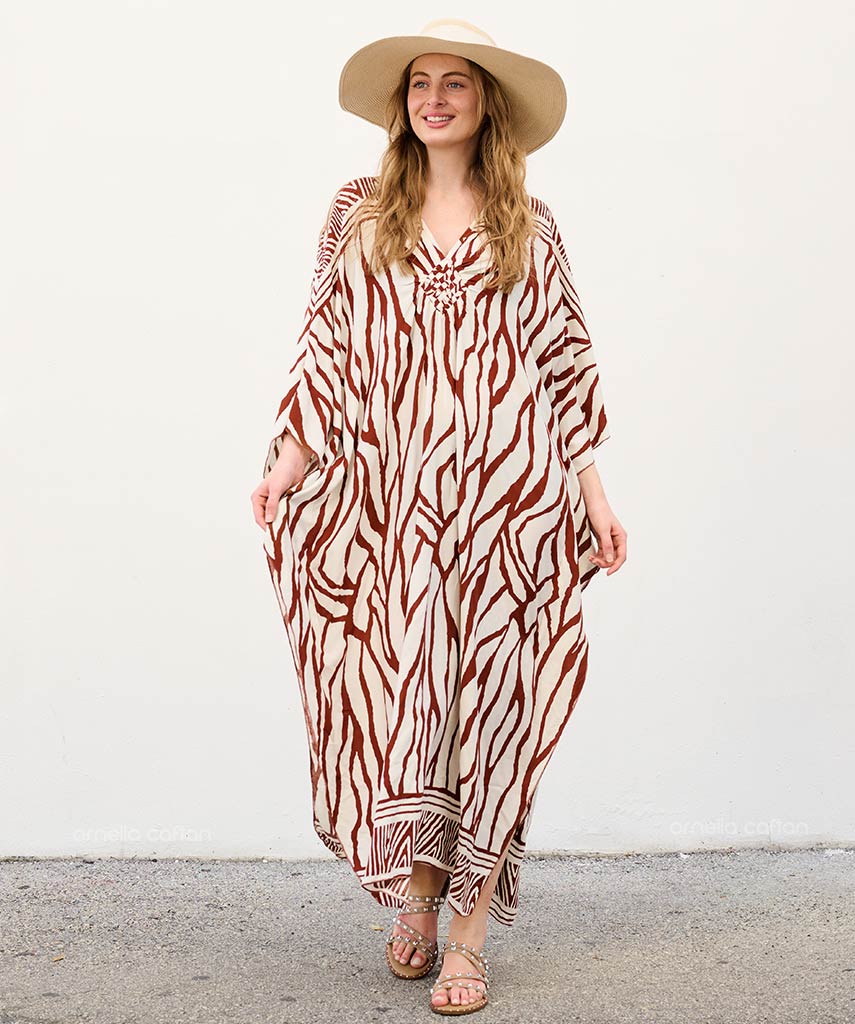 Caftan Ample À Coupe Fluide Pour Femme | Idéal Pour Les Journées Décontractées Et La Saison Chaude