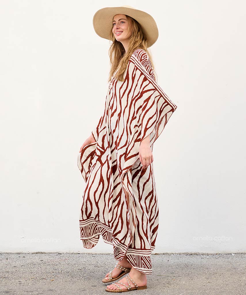 Caftan Ample À Coupe Fluide Pour Femme | Idéal Pour Les Journées Décontractées Et La Saison Chaude