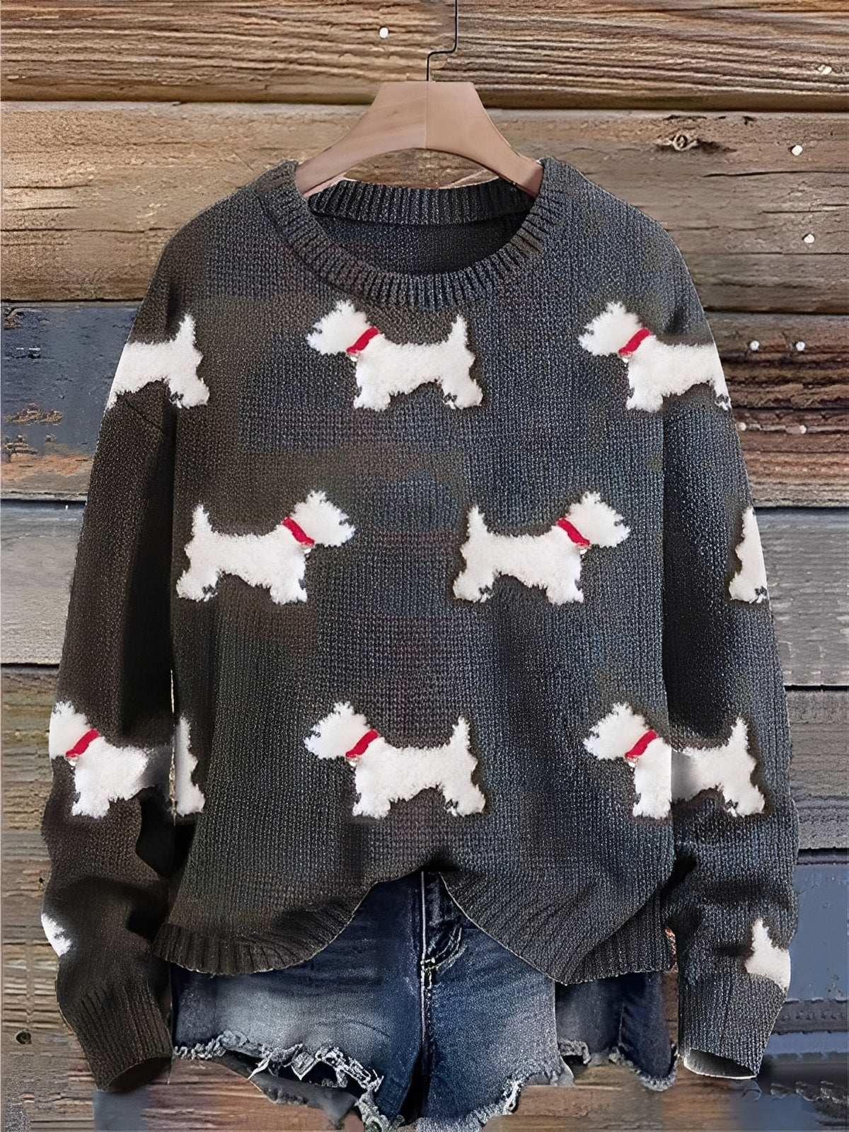 Pull Avec Motif Animal Et Coupe Décontractée Pour Femme | Idéal Pour La Saison Froide