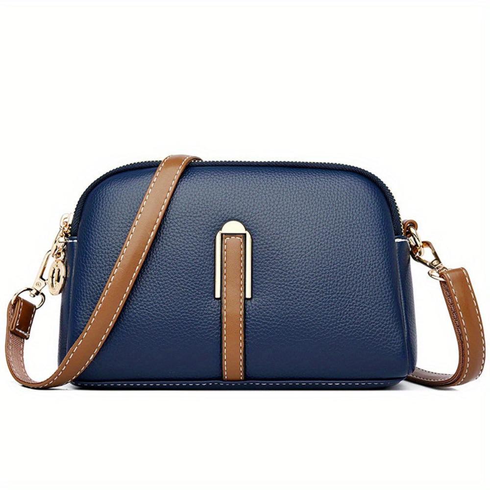 Sac Bandoulière Compact Avec Détails Contrastés Pour Femme | Idéal Pour Usage Quotidien