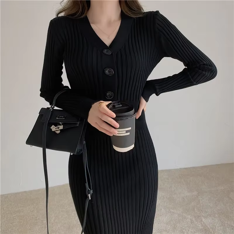 Robe Ajustée Avec Boutons Pour Femme | Idéale Pour Le Quotidien Et Les Sorties