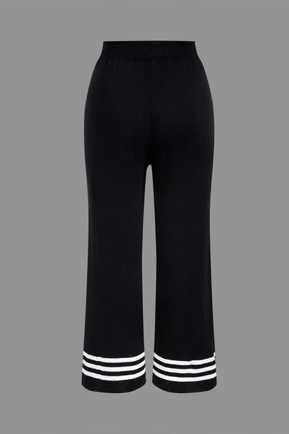 Ensemble Deux Pièces avec Cardigan Court et Pantalon Large pour Femme | Idéal pour le Quotidien et le Bureau