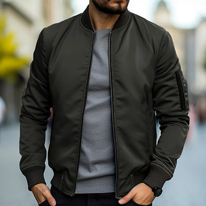 Veste Bomber Avec Fermeture Zippée Et Poches Latérales Pour Homme | Idéale Pour Toutes Saisons