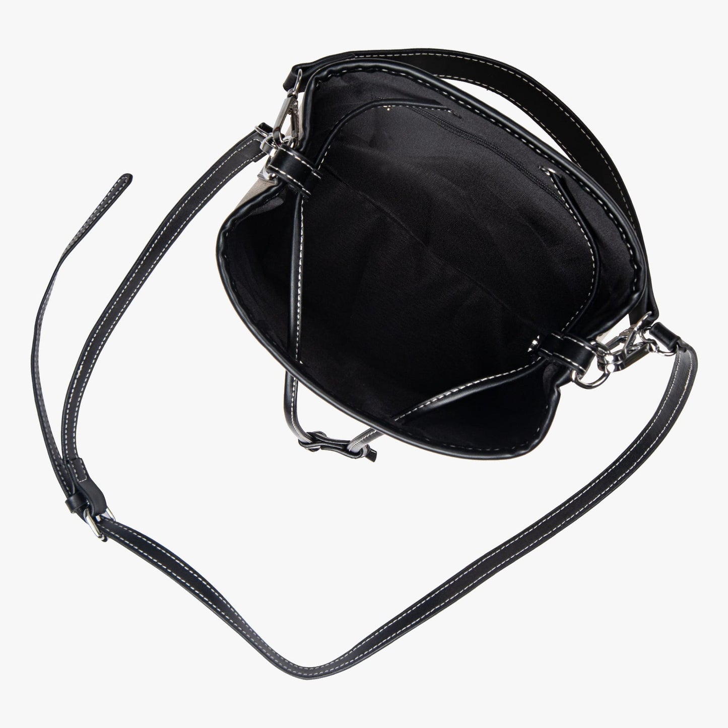 Sac Seau Bicolore Avec Cordon De Serrage Et Bandoulière Ajustable Pour Femme | Idéal Pour Usage Quotidien