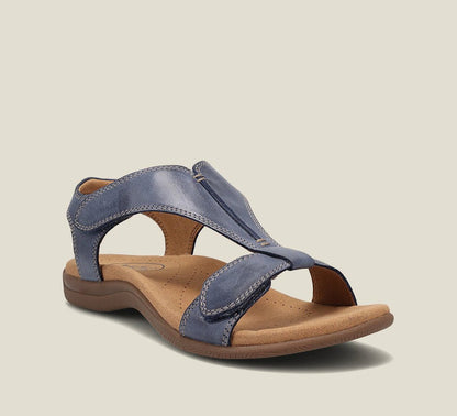 Sandales Avec Bride Réglable À Scratch Et Design À Lanière En T Pour Femmes | Idéal Pour La Saison Chaude