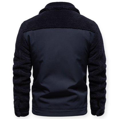 Veste Isolée avec Doublure Et Fermeture À Pression pour Hommes | Idéale pour Les Journées Froides
