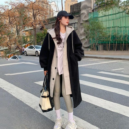 Manteau Long à Capuche pour Femme | Idéal pour l’Hiver