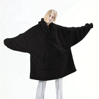 Pull à Capuche Oversize avec Poche Frontale pour Adultes | Idéal pour la Saison Hivernale