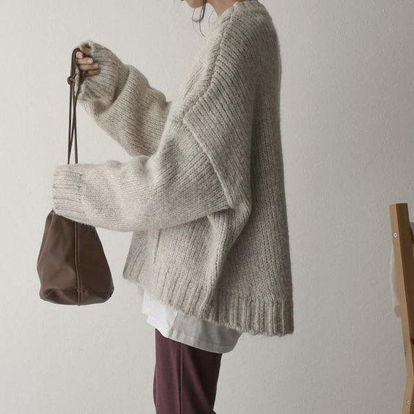 Pull Oversize avec Poche Contraste pour Femme | Idéal pour L’Hiver