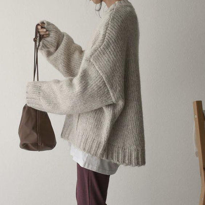 Pull Oversize avec Poche Contraste pour Femme | Idéal pour L’Hiver