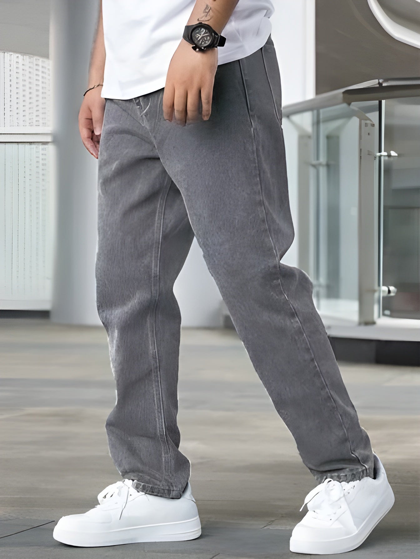 Jean Droit pour Homme avec Coupe Classique | Idéal pour un Usage Quotidien