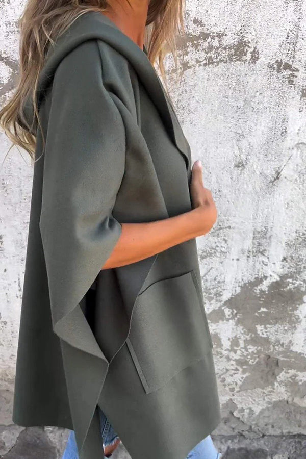 Cape Manteau Ample Avec Poches Pour Femme | Idéale Pour la Mi-Saison