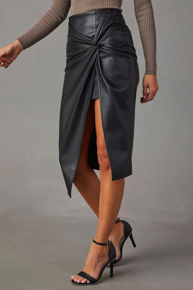 Jupe Avec Ouverture Frontale Pour Femmes | Idéale Pour Occasions Quotidiennes Et Sorties