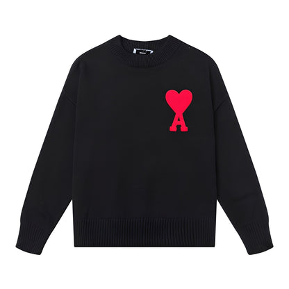 Pull-Over à Motif Cœur pour Usage Quotidien | Idéal pour Diverses Occasions