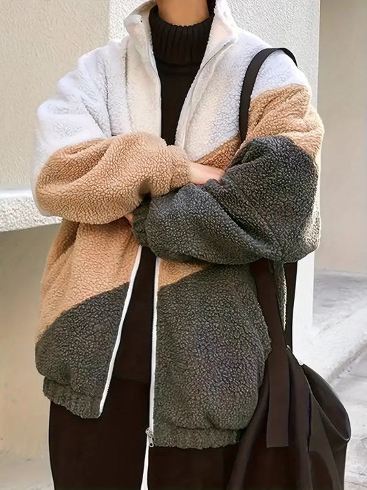 Veste à Manches Longues avec Motif Colorblock pour Hommes | Idéale pour les Journées Fraîches