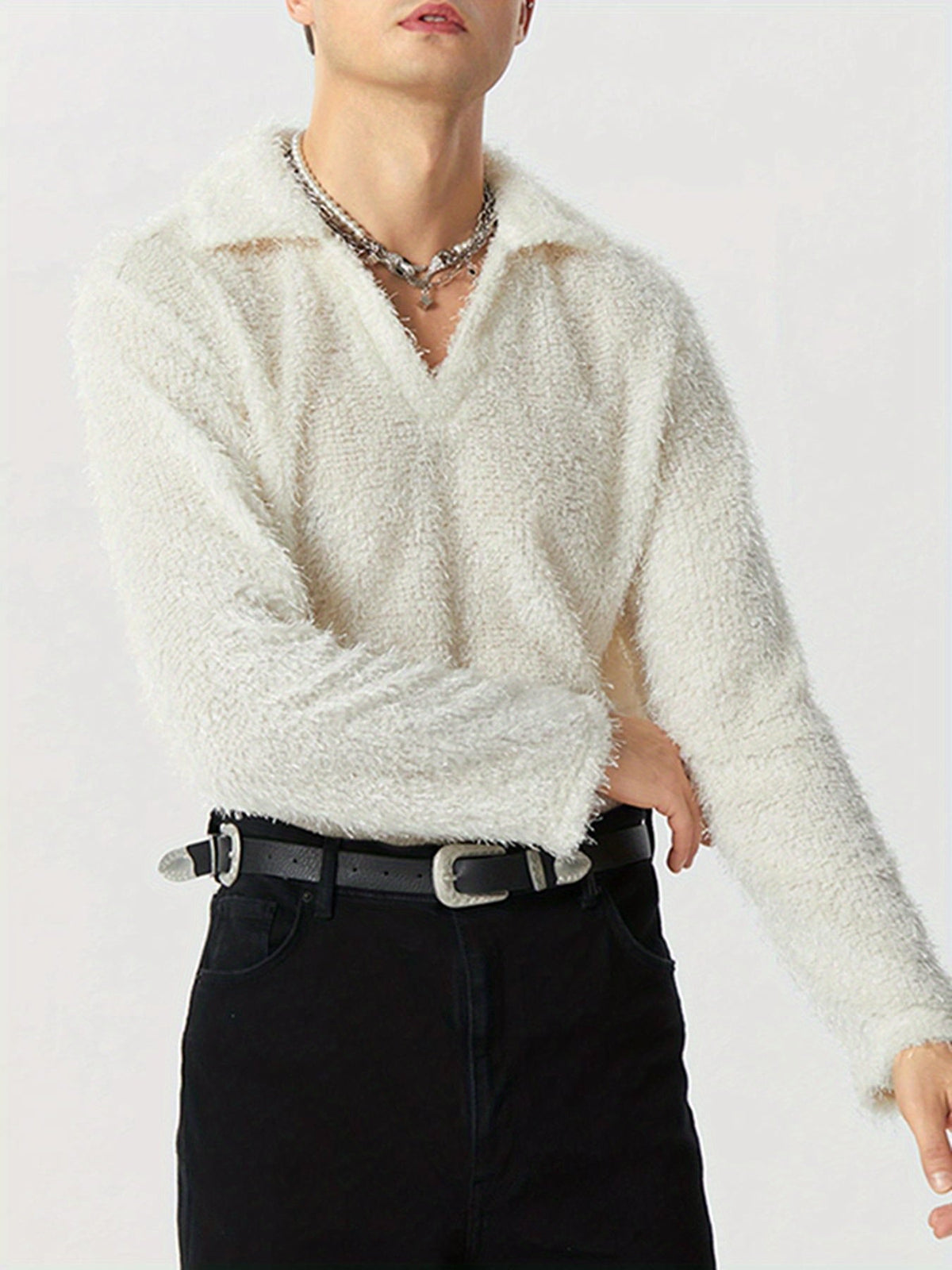 Chemise À Manches Longues Avec Col À Revers Pour Homme | Idéale Pour Le Printemps