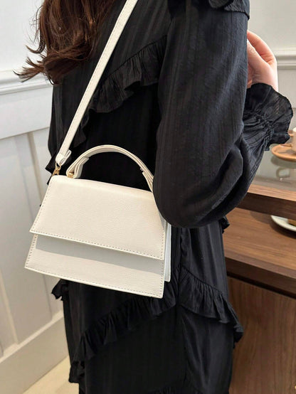 Mini Sac Carré Avec Fermeture À Rabat Pour Femme | Idéal Pour Sorties Et Usage Quotidien